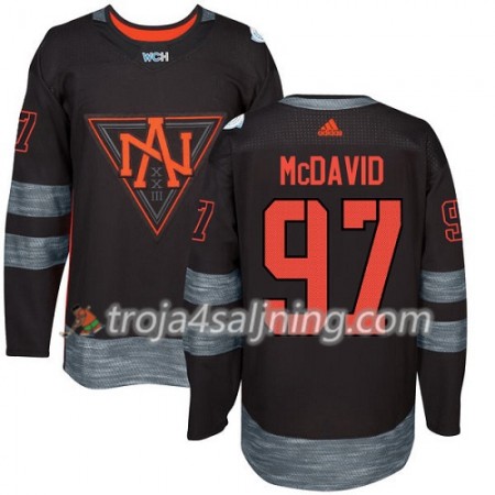 Lag Nordamerika tröja Connor McDavid 97 World Cup i ishockey 2016 Svart Premier - NHL Tröjor Herr Lag Nordamerika tröja Connor McDavid 97 World Cup i ishockey 2016 Svart Premier - NHL Tröjor Herr